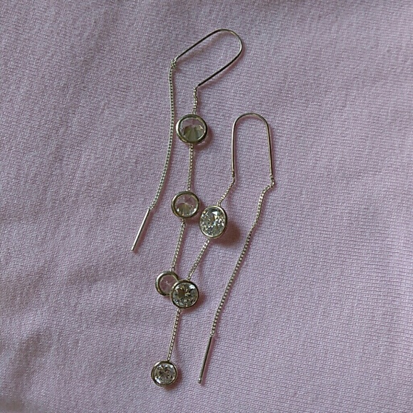 STERLINE LONG EARRINGNS. - Picture 3 of 3